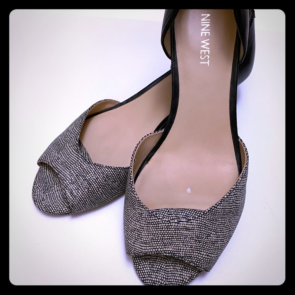 Nine West Peep Toe Wedge Heel